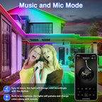 zoegi 200ft Outdoor LED Strip Lights Waterproof, Music Sync RGB IP68 Outside - Image 5