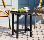 Y&M Outdoor Side Table, Waterproof Four-Legged Round Entryway End Table - Image 2
