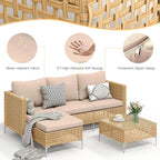 3-Piece L-Shaped Patio Furniture Set - Image 4
