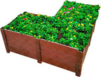 Dalen Modular Raised Bed Garden – Faux Wood – 8 Panel Starter Pack – Makes by Dalen