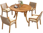 Christopher Knight Home Verle Wooden Patio Dining Set - Image 3
