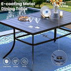 PHI VILLA 8 Piece Patio Dining Set - Image 5