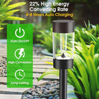 Solar Lights Outdoor, 12 Pack Waterproof Solar Landscape Lighting - Image 2