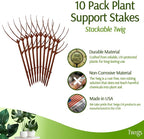 Stackable Plant Support Stakes, Indoor & Outdoor Houseplant Stem Support - Image 3