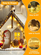 66Ft 200 LED Fairy Lights Plug in, Waterproof String Lights Outdoor & Indoor 8 - Image 5