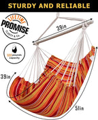 ADVOKAIR Hammock Chair Swing, Heavy-Duty Hanging Rope Swing Seat Supports 500 - Image 4