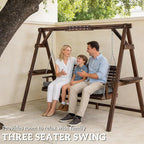 Outsunny 3 Seat Porch Swing - Image 3