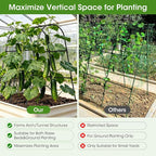 Cucumber Trellis for Raised Bed, U-Shape Garden Trellis for Climbing Plants - Image 5