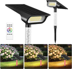 intelamp Solar Spot Lights Outdoor Waterproof, 4000mAh RGB LED Landscape Lights - Image 8