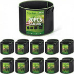 Delxo 20 Pack 5 Gallon Grow Bags Heavy Duty Aeration Fabric Pots Thickened by Delxo