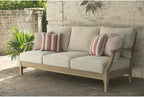 Signature Design by Ashley Clare View Outdoor Patio Sofa, 4 Throw Pillows by SignatureDesignbyAshley