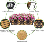 2 Pack 24 Inch Window Boxes Planters Railing Planter Box - Image 4