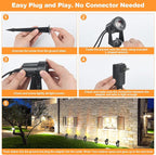 Outdoor Landscape lighting Low Voltage, 65.6FT Wired LED Spot light - Image 5