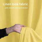 Easy-Going Linen Look Outdoor Curtains Waterproof Windproof Porch Curtains - Image 5