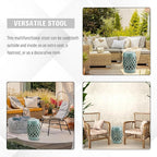Outsunny 13" x 18" Ceramic Garden Stool - Image 5
