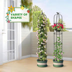 Tower Obelisk Garden Trellis for Climbing Plant，6.3FT/75.6" Rustproof Metal - Image 8