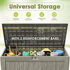 Devoko 125 Gallon Outdoor Storage Box, Waterproof Resin Deck Box - Image 4