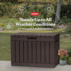 Keter Kentwood 50 Gallon Resin Deck Box - Image 5