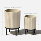 Veradek Demi Series Round Planter w/Stand - Image 3