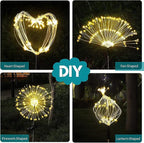JJGoo Solar Firework Lights, 2 Pack 180 LEDs 2 Lighting Modes Solar Lights - Image 5