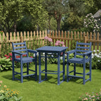 GLANC Adirondack Chairs and Table 3 Pieces Set, HDPE Balcony Bar Height Chairs - Image 3