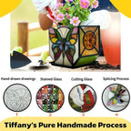 Handcrafted Stained Glass Butterfly Planter, Cute Planters - Image 2