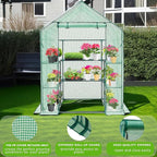 Walk-in Greenhouse for Outdoors, Thickened PE Cover & Heavy Duty Powder-Coated - Image 3