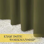 NICETOWN Room Divider Curtain 132 Inches Long, Wide Blackout Sliding Door - Image 5