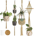 Nook Theory 4-Pack Macrame Plant Hangers by NookTheory