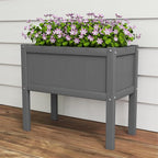 Raised Garden Bed with Drainage Hole Waterproof HDPE Elevated Planter Box with - Image 6
