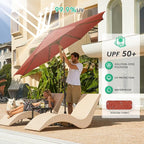 JEAREY 9FT Outdoor Patio Umbrella - Image 4