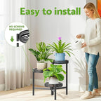 Metal Plant Stand Indoor Outdoor, 3 Tier Corner Tall Plant Shelf - Image 6