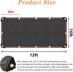 QLOFEI Shade Cloth for Garden, 90% Sunblock Neting Cover - Image 2