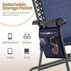 Yaheetech 26in Rocking Chair Outdoor Zero Gravity Folding Chairs Rocking Chairs - Image 5