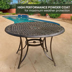 Hanover Manor 7-Piece Outdoor Dining Set - Image 4