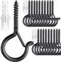 PlusRoc 20 Pack Ceiling Hooks for Hanging Plants Outdoor String Lights Heavy by PlusRoc