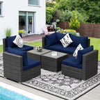 NICESOUL 7 Piece High-End Outdoor Furniture Sofa Set, 29.3'' High Back XL Large - Image 2