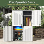 Aoxun Outdoor Storage Shed, 64 Cu.Ft Vertical Storage Sheds Outdoor - Image 3