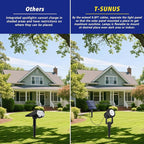 T-SUNUS Solar Spot Lights Christmas 6-in-1 Outdoor Warm White 3000K Landscape - Image 4