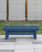 HDPE Outdoor Bench, Poly Lumber Adirondack Benches, All Weather HDPE Garden - Image 9