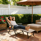 Kozyard Aluminum Outdoor Chaise Lounge Chair, Adjustable Reclining Patio Lounge - Image 7