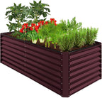 Best Choice Products 6x3x2ft Outdoor Metal Raised Garden Bed, Deep Root Box by BestChoiceProducts