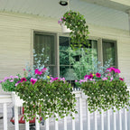 Hollyone 2pcs Artificial Hanging Plants 24" Fake Ivy Vine Faux Ivy Leaves - Image 5