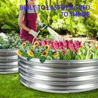 Durable Round Galvanized Steel Raised Garden Bed - Image 6