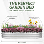 1MORE Galvanized Raised Garden Bed- Planter Garden Boxes Outdoor, Raised Beds - Image 5