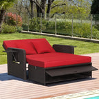 COSTWAY Patio Rattan Daybed - Image 4