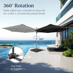 Best Choice Products 10ft Offset Cantilever Hanging Market Patio Umbrella - Image 3