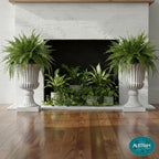 Urn Planters 22", Tall Stone-Resin Pedestal Planters - Image 7
