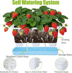 Window Box Planter 6 Packs, 13.8 Inches Rectangle Flower Pots - Image 4