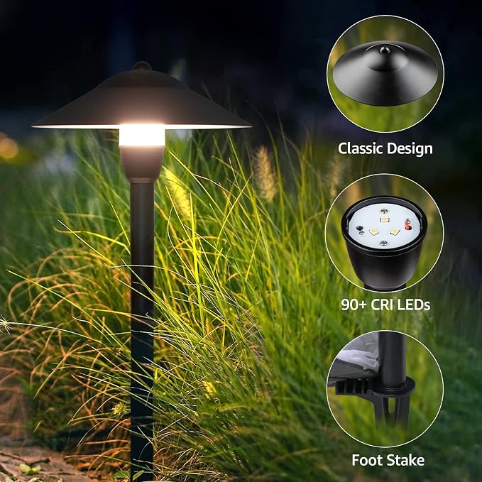 SUNVIE Low Voltage Pathway Lights LED Landscape Lights Low Voltage 3W 12-24V - Image 3